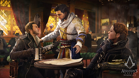 Assassin's Creed, Assassin's Creed: Синдикат, Эви Фрай, Джейкоб Фрай, HD обои HD wallpaper