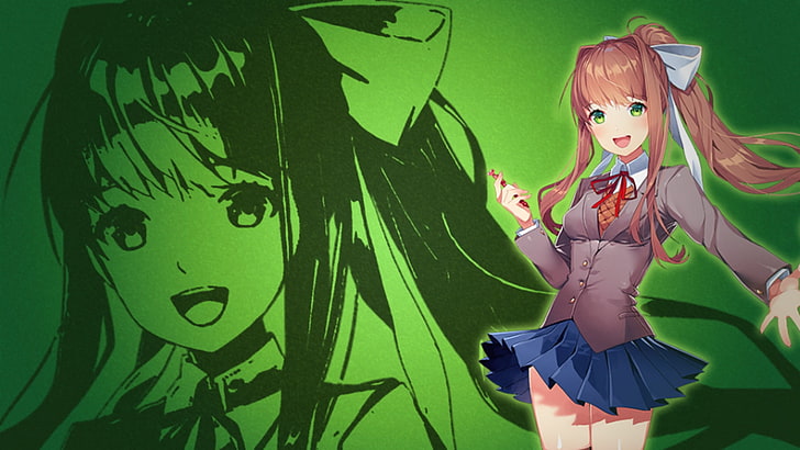 Doki Doki Literature Club, Anime Girls, Bildroman, HD-Hintergrundbild