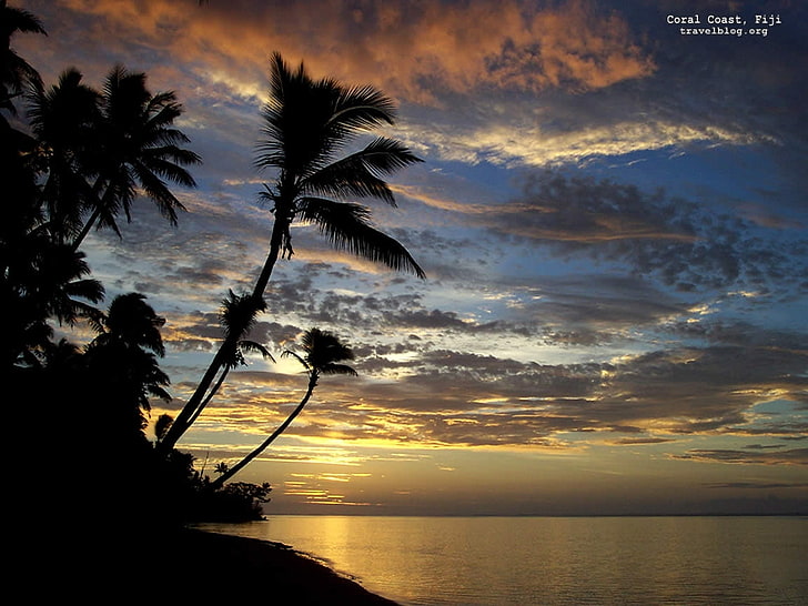 залез плаж Фиджи острови 1152x864 Природа Плажове HD Изкуство, плаж, залез, HD тапет
