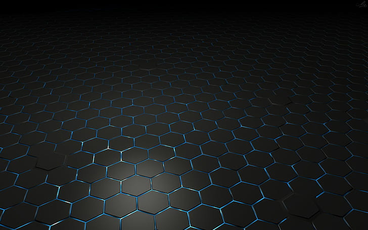 hexagon, 3D, abstract, HD wallpaper
