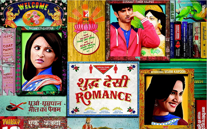Shuddh Desi Romance 2013, men's red full-zip jacket, Movies, Bollywood Movies, bollywood, 2013, HD wallpaper