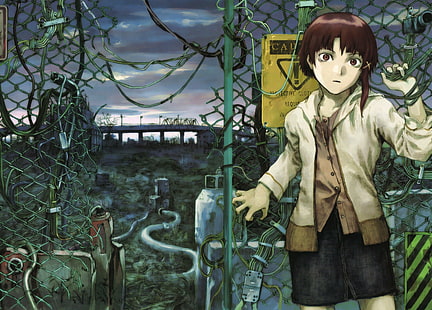 Anime Girls, Lain Iwakura, Serial Experiments Lain, HD wallpaper HD wallpaper