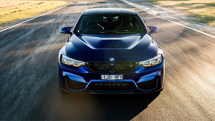 BMW, BMW M4, Blue Car, Car, Luxury Car, Vehicle, HD wallpaper