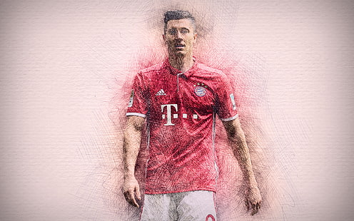 Soccer, Robert Lewandowski, FC Bayern Munich, Polish, HD wallpaper HD wallpaper