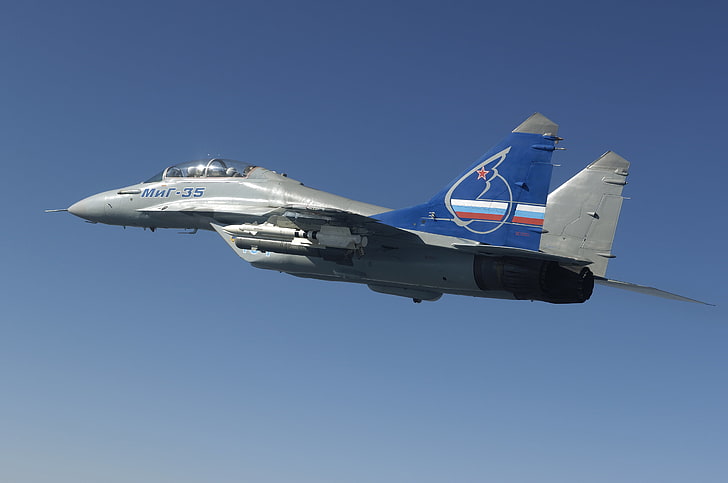 el MiG-35, Fulcrum-F, luchador ligero, Fondo de pantalla HD