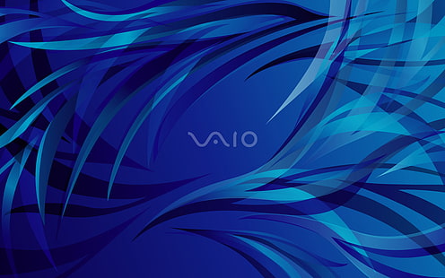 VAIO, Sony, blå, former, HD tapet HD wallpaper