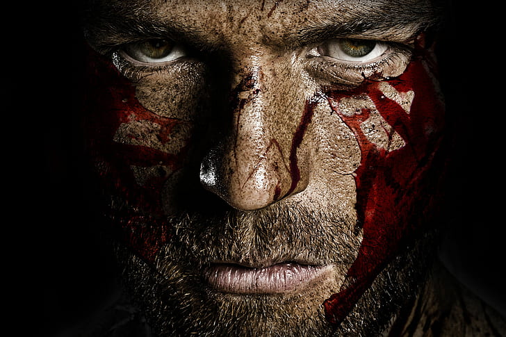 Spartacus, Spartacus Blut und Sand, Gesicht, HD-Hintergrundbild