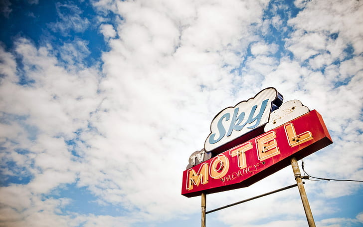 Sky motel in USA, Sky, Motel, USA, HD wallpaper