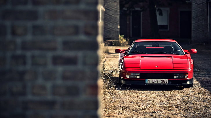 Ferrari Testarossa, italian, car, HD wallpaper