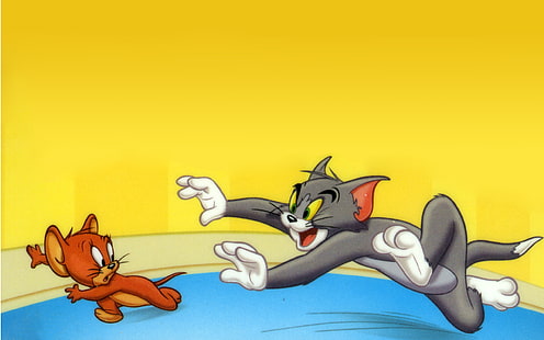 Tom And Jerry Bad Cat Tom Prosecution Mouse Jerry Hd Wallpapers For Mobile Phones Tablet And Laptop 2560×1600, HD wallpaper HD wallpaper