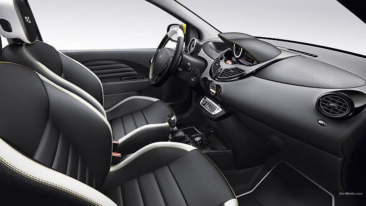 Renault Twingo, carro, interior de carro, HD papel de parede