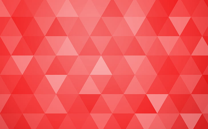 Röd abstrakt geometrisk triangelbakgrund, Aero, mönster, abstrakt, modern, design, bakgrund, mönster, former, trianglar, geometri, geometrisk, polygoner, rödfärg, romb, 8K, HD tapet