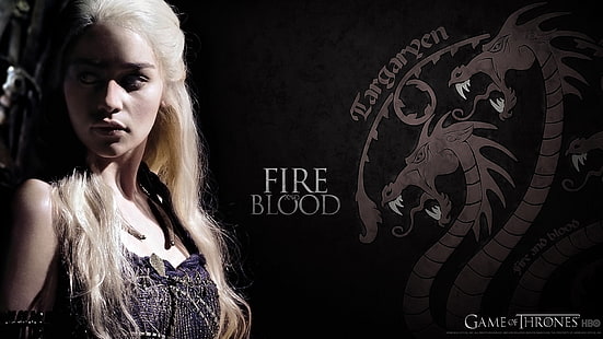 Tapeta Gra o tron, Gra o tron, Pieśń lodu i ognia, Daenerys Targaryen, Emilia Clarke, kobiety, aktorka, Tapety HD HD wallpaper