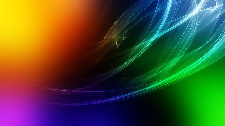 coloré, lumière, multicolore, art abstrait, lueur, graphiques, lumineux, Fond d'écran HD