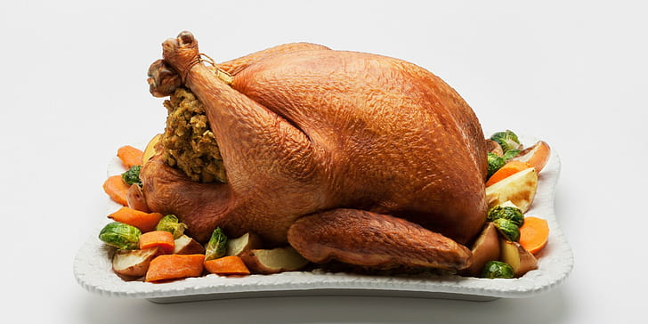 bird, fowl, holiday, meat, thanksgiving, turkey, HD wallpaper