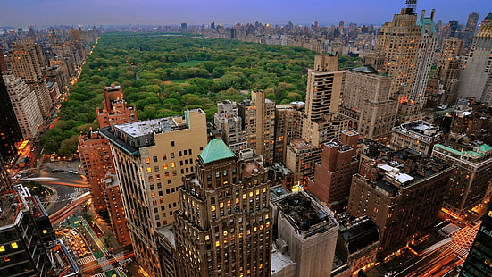 Ню Йорк, Ню Йорк, централен парк, парк, град, HD тапет HD wallpaper
