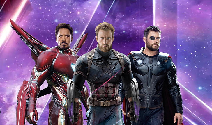 Thor, Avengers: Unendlichkeitskrieg, Iron Man, Captain America, HD-Hintergrundbild