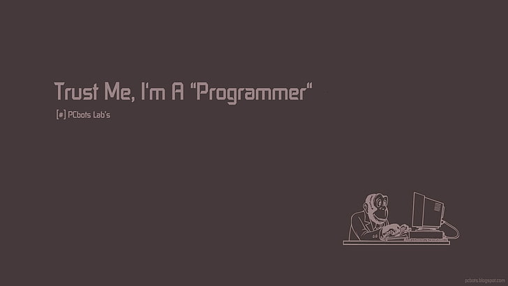 małpa, programiści, komputer, humor, Tapety HD