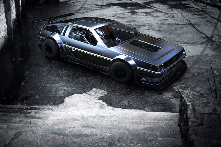 car, vehicle, Rostislav Prokop, DeLorean, HD wallpaper