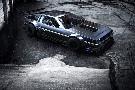 car, vehicle, Rostislav Prokop, DeLorean, HD wallpaper HD wallpaper