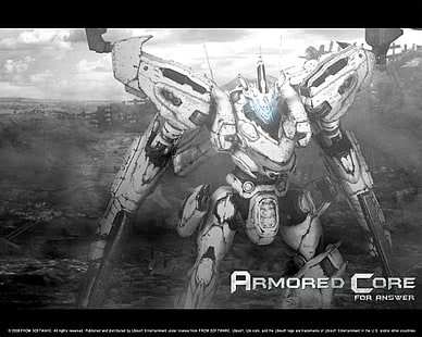 old games, 3D, Armored Core, armored core for answer, mech, video games, HD wallpaper HD wallpaper