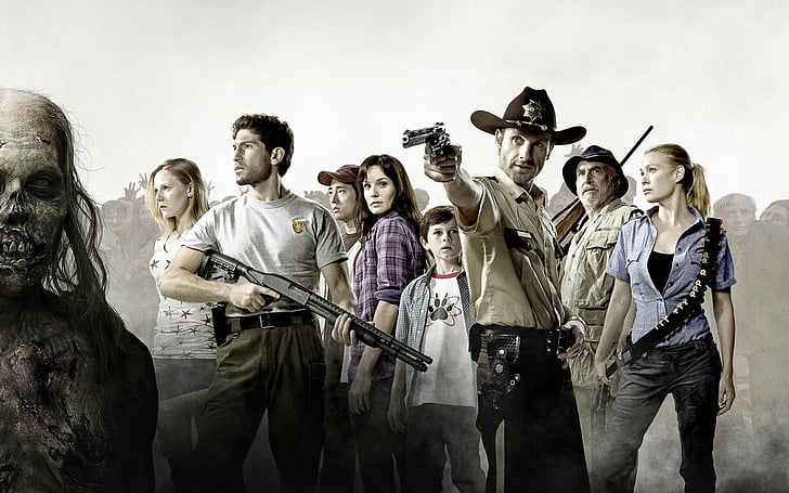 TV Show, The Walking Dead, Andrea (The Walking Dead), Andrew Lincoln, Carl Grimes, Chandler Riggs, Laurie Holden, Lori Grimes, Rick Grimes, Sarah Wayne Callies, HD wallpaper
