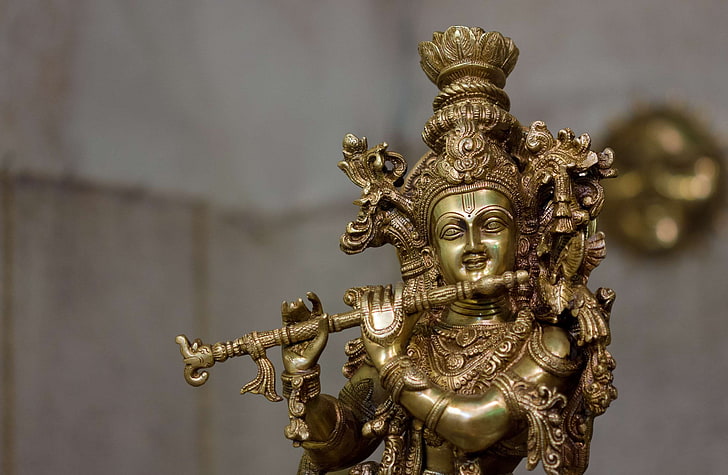 ídolo, india, señor krishna, religión, sagrado, vasudev, Fondo de pantalla HD