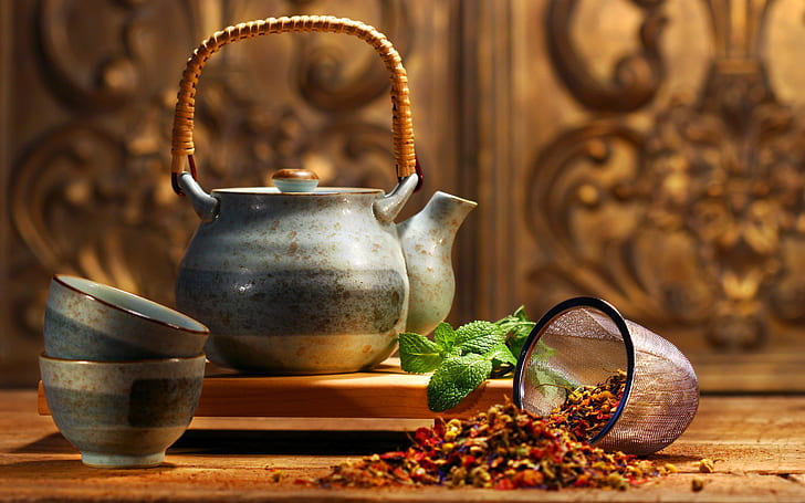 Chá de ervas asiáticas, HD papel de parede