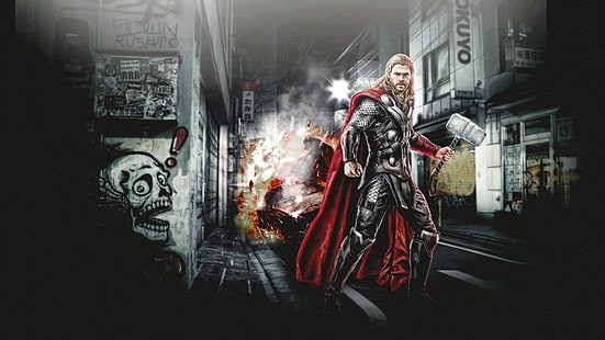 pahlawan super, Thor, Wallpaper HD HD wallpaper