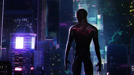 Film, Spider-Man: Into The Spider-Verse, Marvel Comics, Miles Morales, Spider-Man, HD tapet HD wallpaper