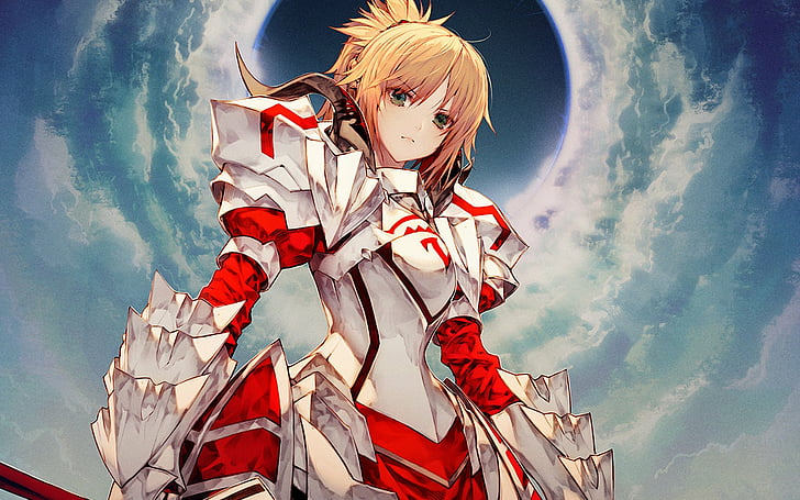 Fate Series、Fate / Apocrypha、Mordred（Fate / Apocrypha）、Sabre of Red（Fate / Apocrypha）、 HDデスクトップの壁紙