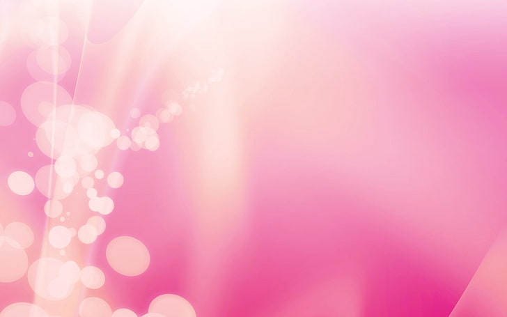 분홍색과 갈색 추상적 인 벽지, 섬광, 부드러운, 빛, 원, HD 배경 화면