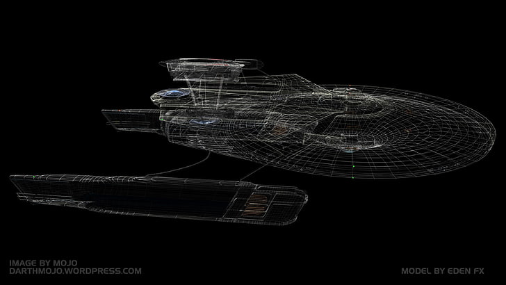 gray spaceship illustration, movies, Star Trek, HD wallpaper