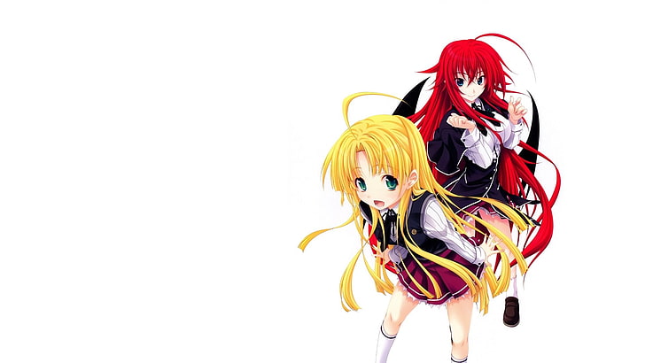 Anime, High School DxD, Asia Argento (High School DxD), Rias Gremory, HD tapet