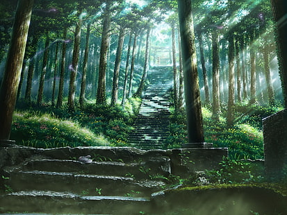 dessins animés hayao miyazaki totoro mon voisin totoro oeuvre studio ghibli manga anime 1280x960 wal Nature forêts HD Art, dessins animés, Hayao Miyazaki, Fond d'écran HD HD wallpaper