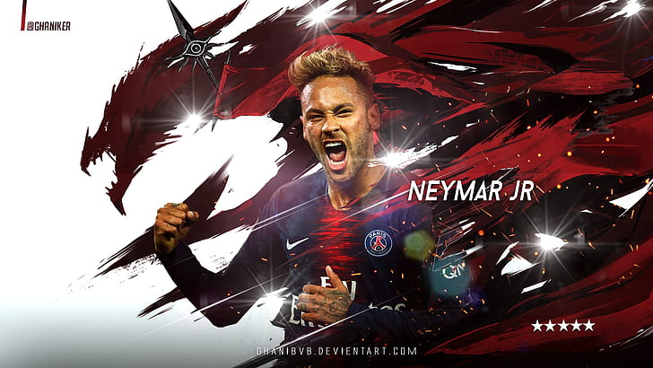 Fotboll, Neymar, Paris Saint-Germain F.C., HD tapet