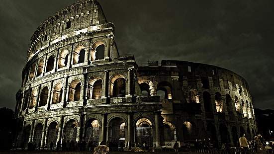 Coliseo, Roma, arquitectura, Fondo de pantalla HD HD wallpaper