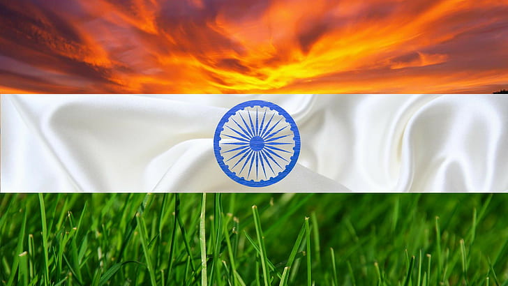 флаг, Индия, артистичен, 1920x1080, 4k снимка, ултра hd, HD тапет