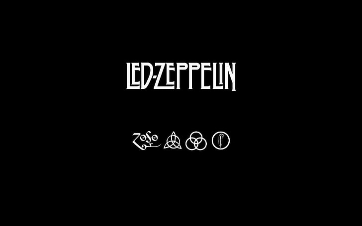 Wallpaper Led Zeppelin, Led Zeppelin, musik, minimalis, Wallpaper HD