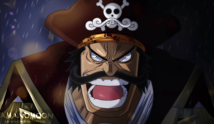 Gold  D. Roger, One Piece, pirate king, Amanomoon, HD wallpaper