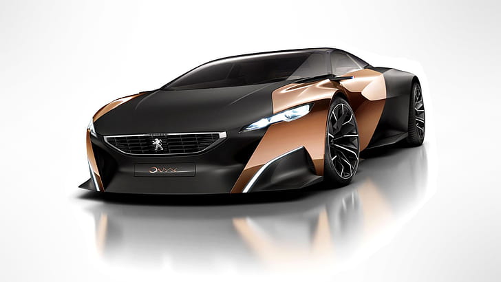 Peugeot Onyx Concept, car, vehicle, concept cars, simple background, HD wallpaper