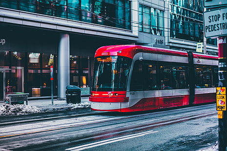 Toronto, tram, fotografia, Sfondo HD HD wallpaper