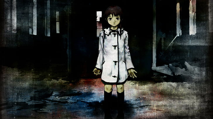 Serial Experiments Lain, Lain Iwakura, anime girls, anime, Wallpaper HD