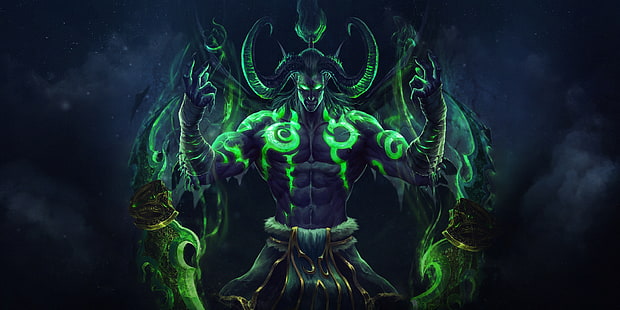 Warcraft, World Of Warcraft, Demon, Illidan Stormrage, Night Elf, Tapety HD HD wallpaper