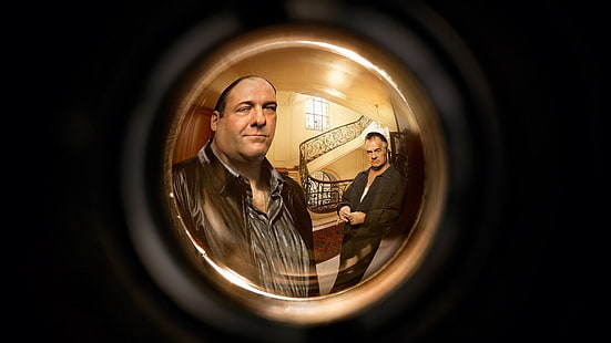 men's black leather jacket, Tony Soprano, The Sopranos, TV, men, actor, James Gandolfini, HD wallpaper HD wallpaper