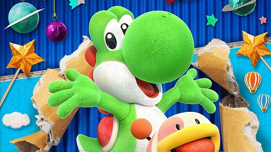 Mario, le monde artisanal de Yoshi, Fond d'écran HD HD wallpaper