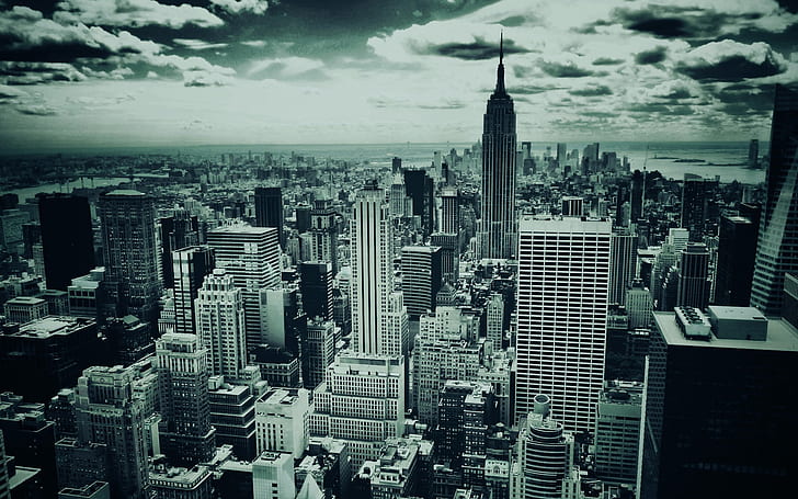أبيض وأسود نيويورك ، مدينة نيويورك ، أبيض ، أسود ، نيويورك ، السفر والعالم، خلفية HD