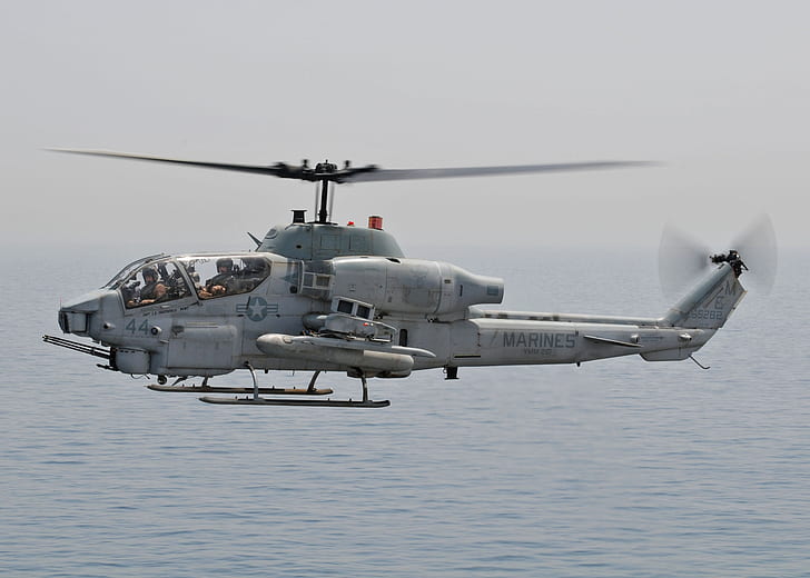 Militära helikoptrar, Bell AH-1 SuperCobra, flygplan, attackhelikopter, helikopter, HD tapet