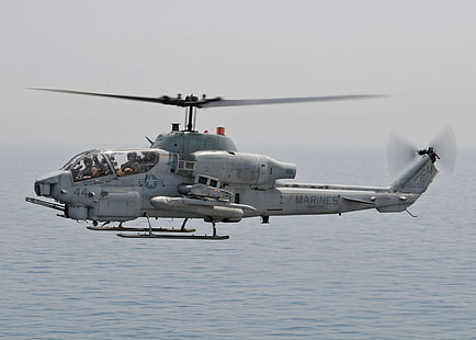 طائرات هليكوبتر عسكرية ، بيل إيه إتش -1 سوبر كوبرا ، طائرات ، مروحية هجومية ، مروحية، خلفية HD HD wallpaper
