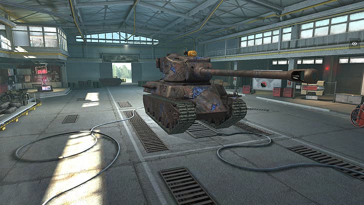 Wot Blitz, schwerer Panzer, M6 Panzer, Unterhaltung, CGI, HD-Hintergrundbild